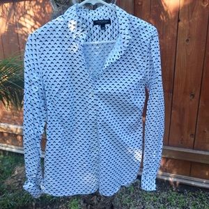 Banana Republic Printed Button Down